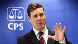 Keir Starmer QC, the director of public prosecutions, publishes his final guidelines on prosecutions for assisted suicide at the CPS at Ludgate Hill.
Pic: PA